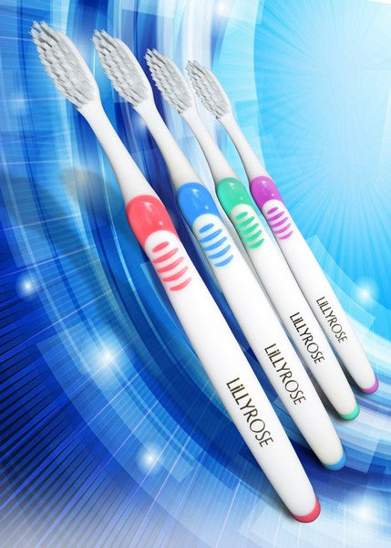 LILLYROSE ORAL CARE. Pack of 12 toothbrushes.