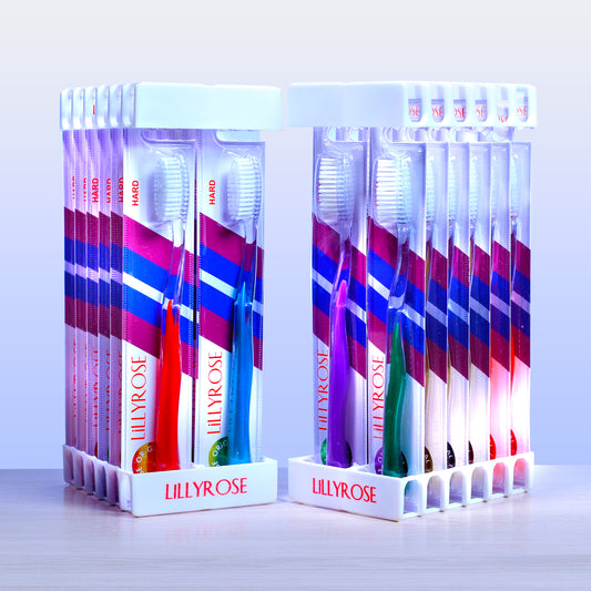 LILLYROSE MODEL 724. Pack of 12 toothbrushes.